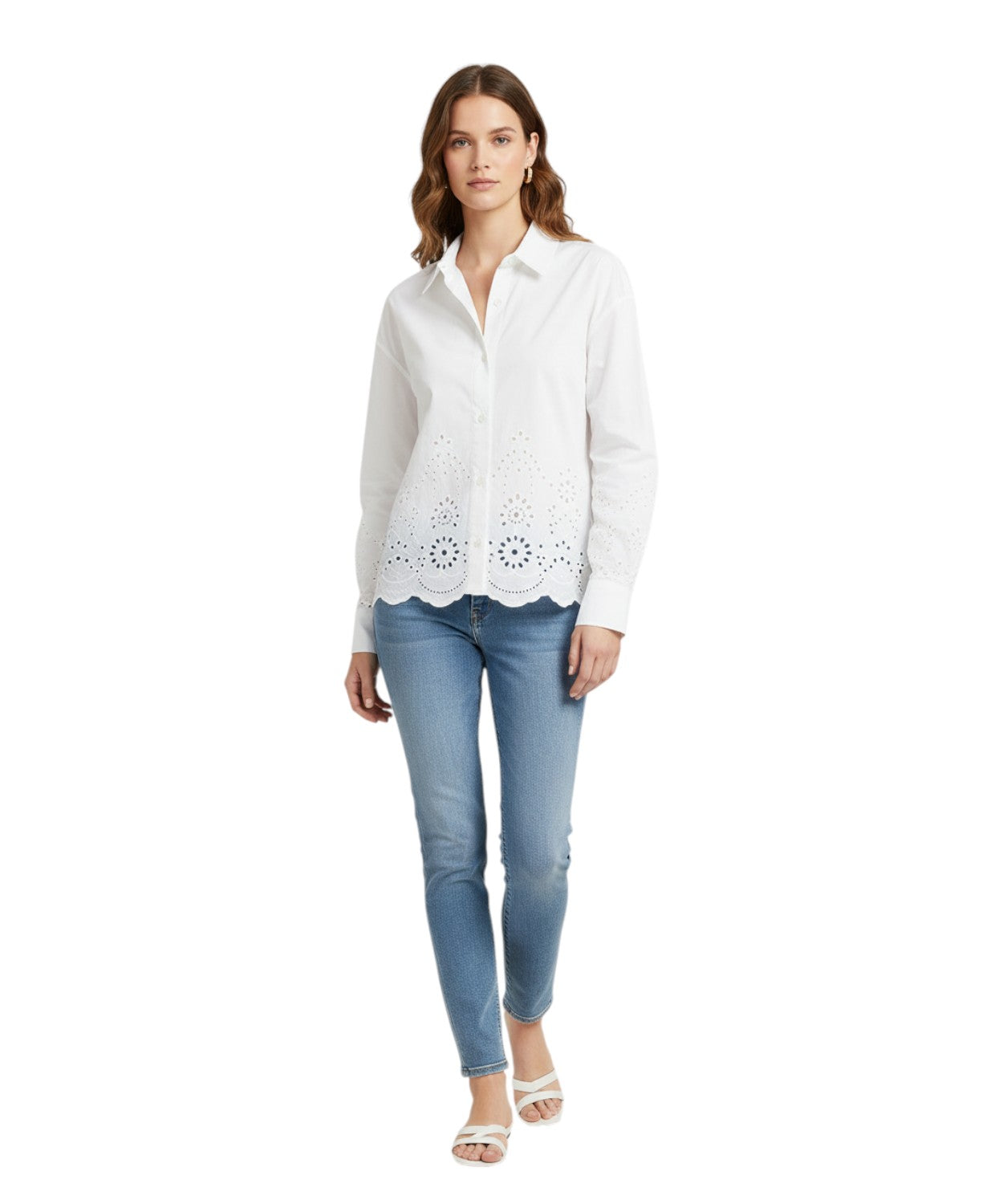 Oriane MC2 Saint Barth Shirt in Sangallo Lace