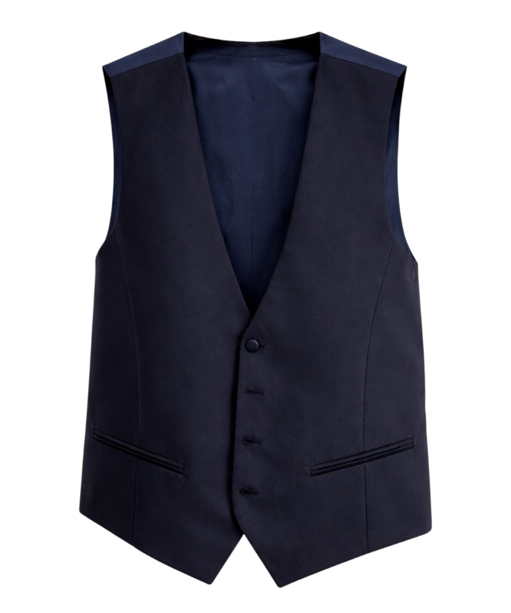 Men's Single-Breasted Formal Vest with Jetted Pockets