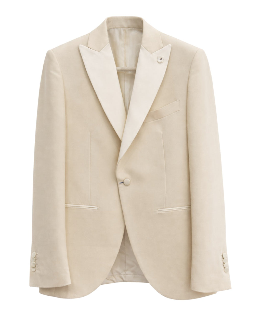 Men's Lardini Single-Breasted Jacket with Welt Pockets