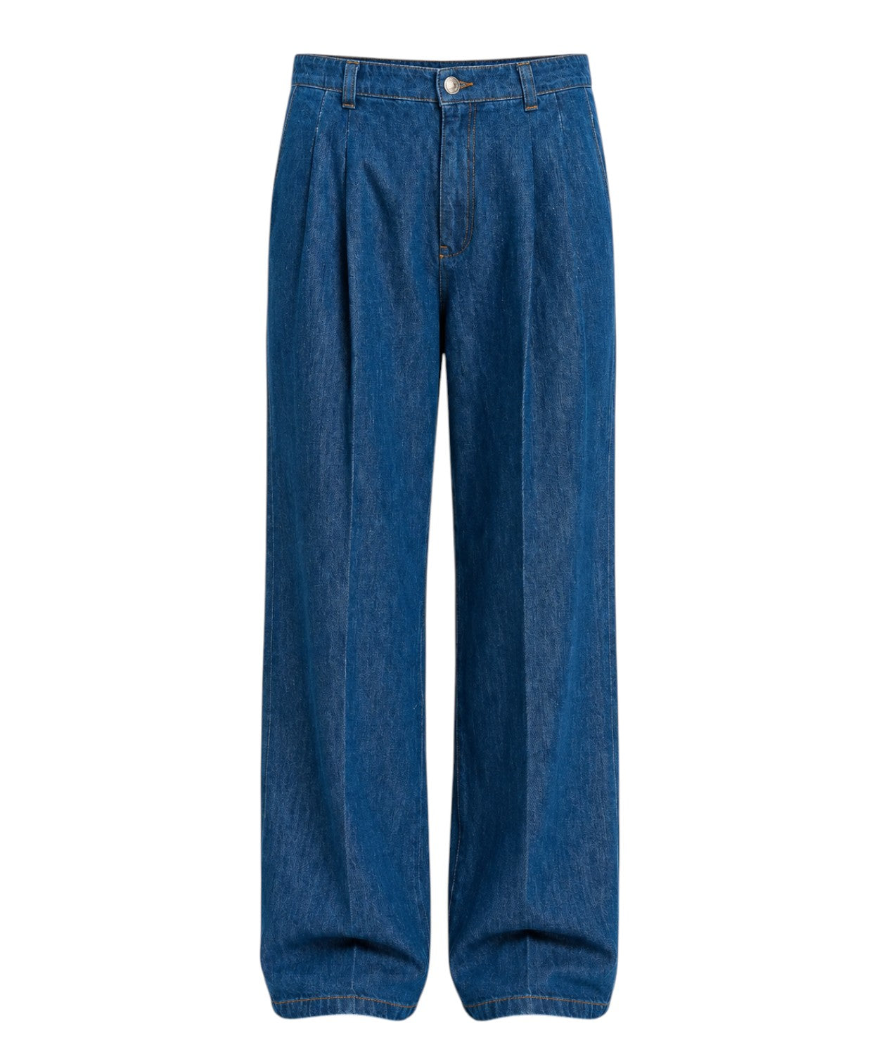 Twinset Jeans szerokie spodnie z bawełnianego denimu