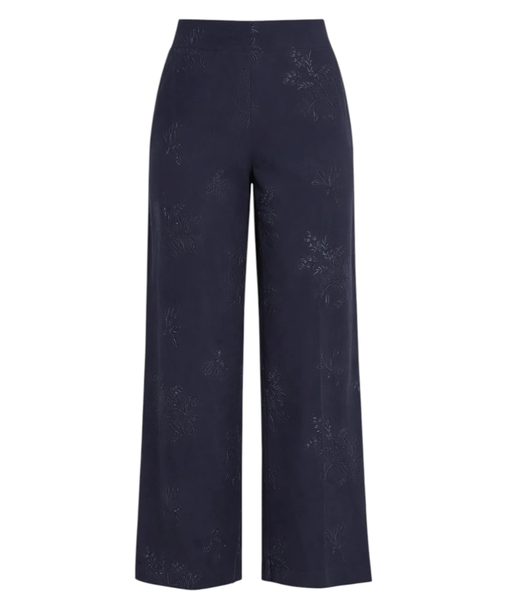Twinset Embroidered Elegant Palazzo Trousers