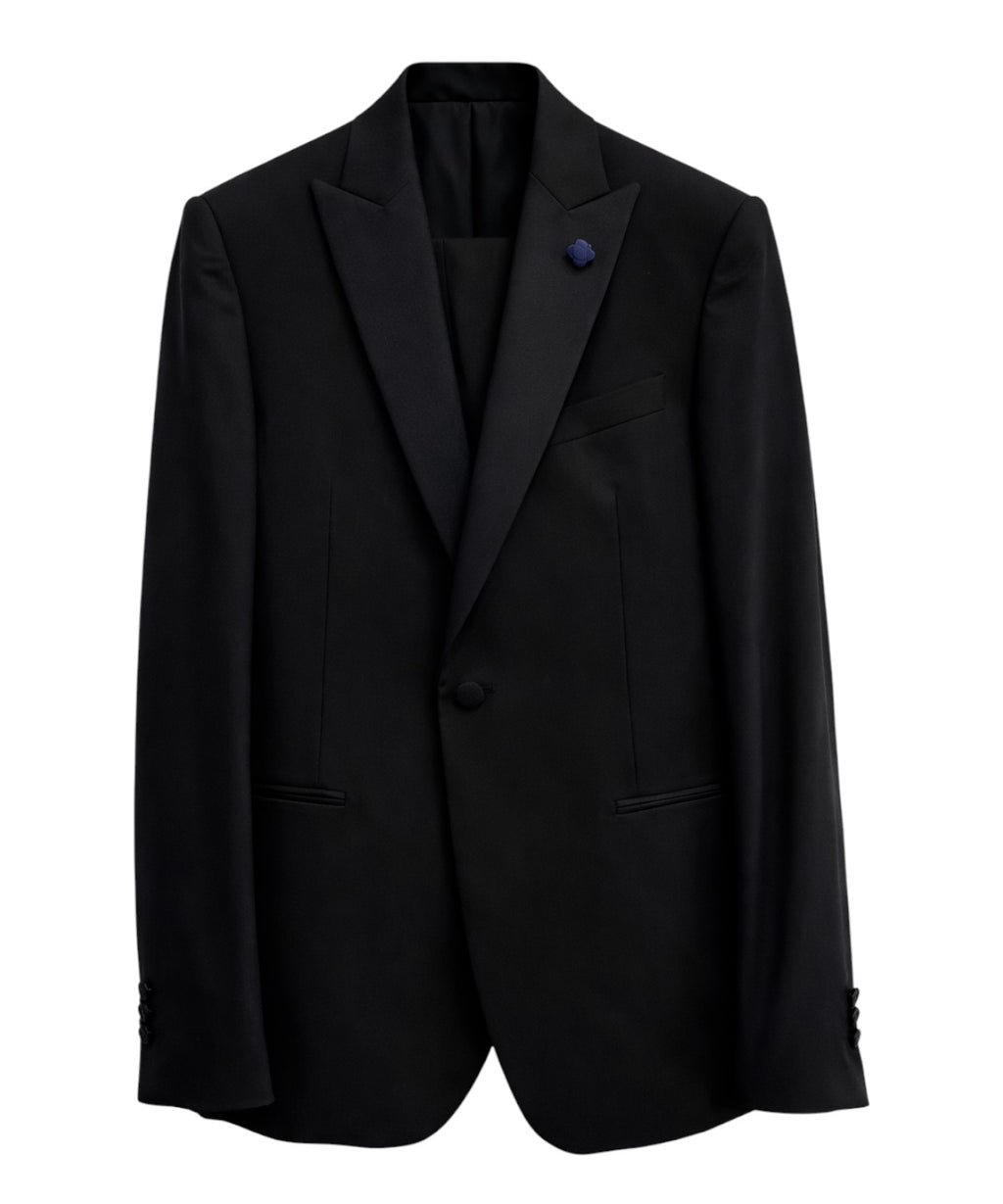 Men's Lardini suit with double-breasted waistcoat
