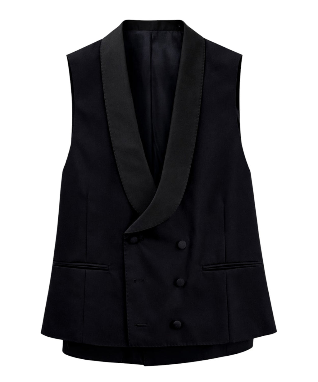 Men's Lardini suit with double-breasted waistcoat