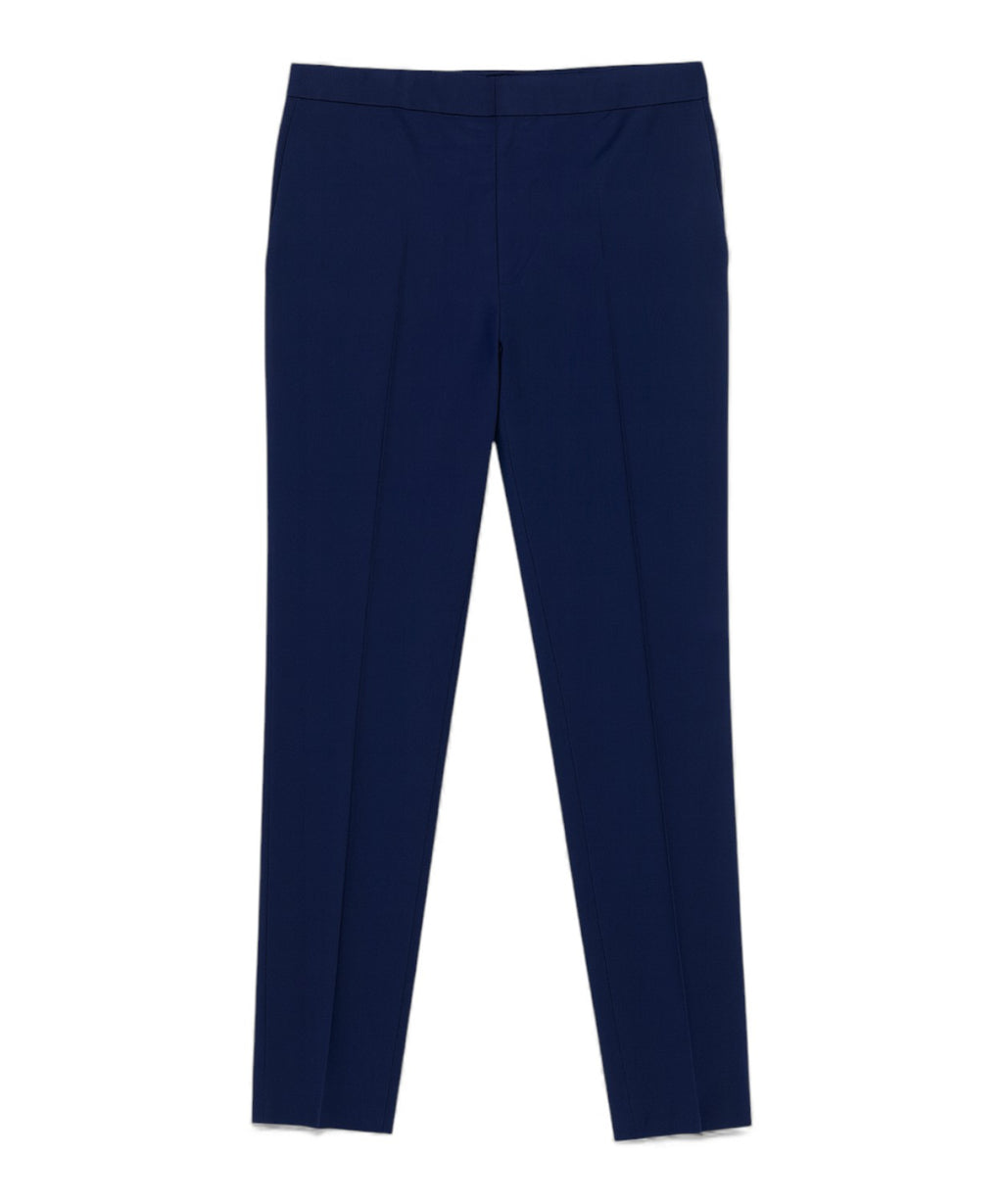 Maliparmi Trousers with Front Pleat in Poplin