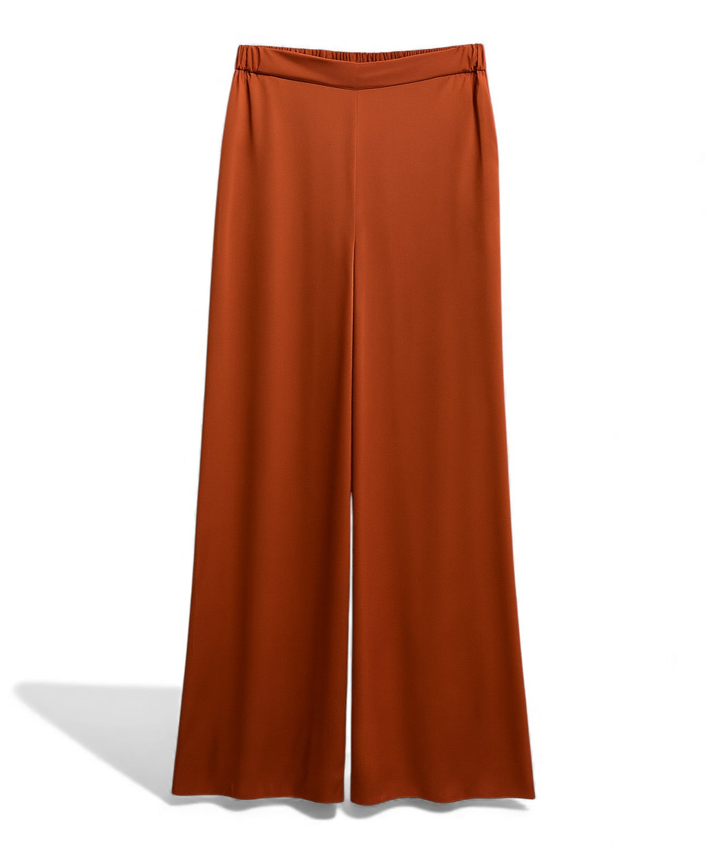 Malìparmi Satin Trousers with Elasticated Waist
