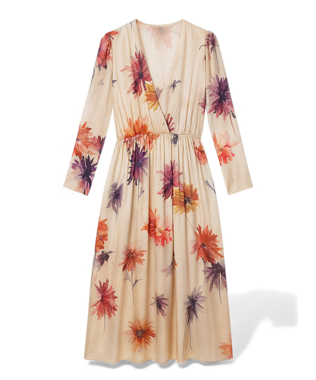 Floral V-Neck Dress