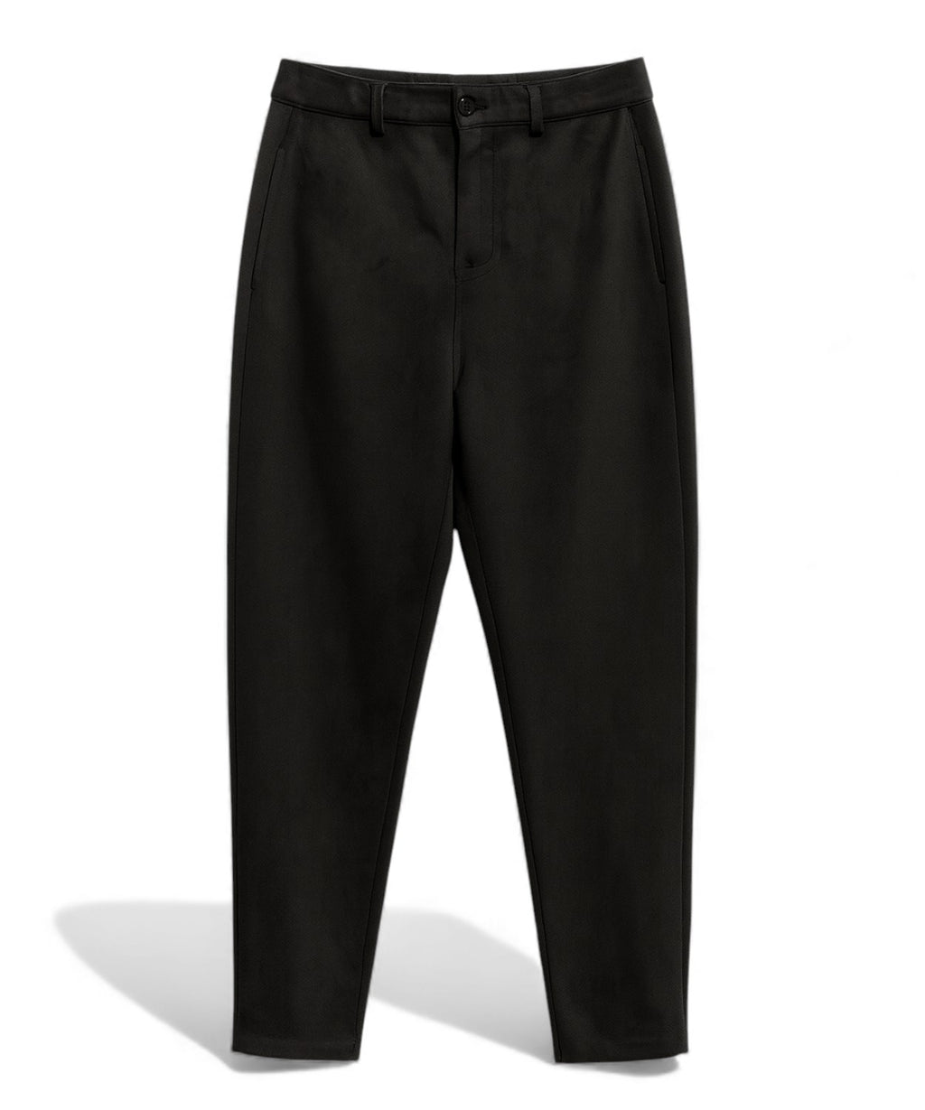 Chic Tricot Trousers with Central Pleat