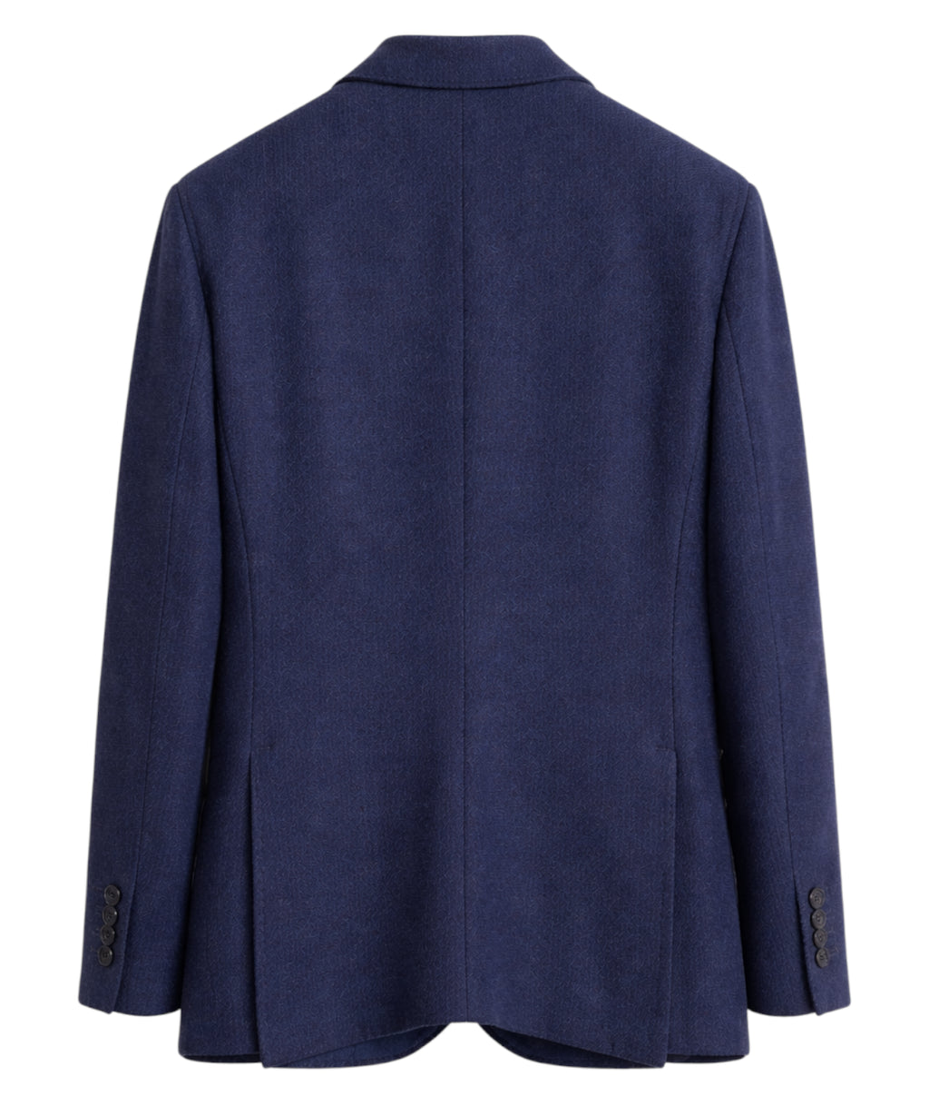 Single-breasted G. Capri Jacket in Wool Blend Piqué