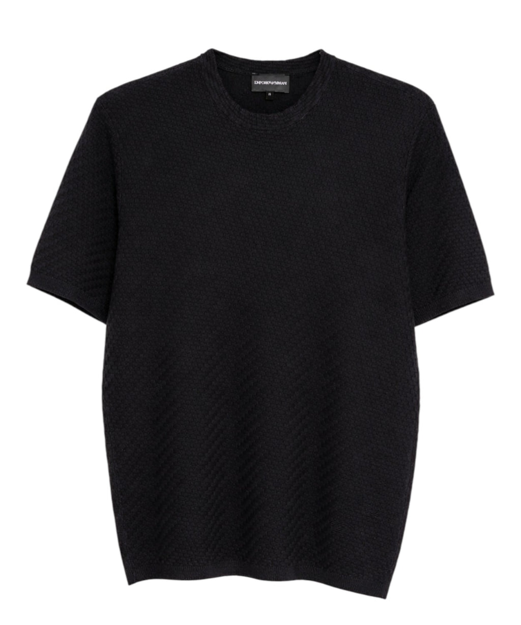 Emporio Armani Men's Embossed Pattern T-shirt