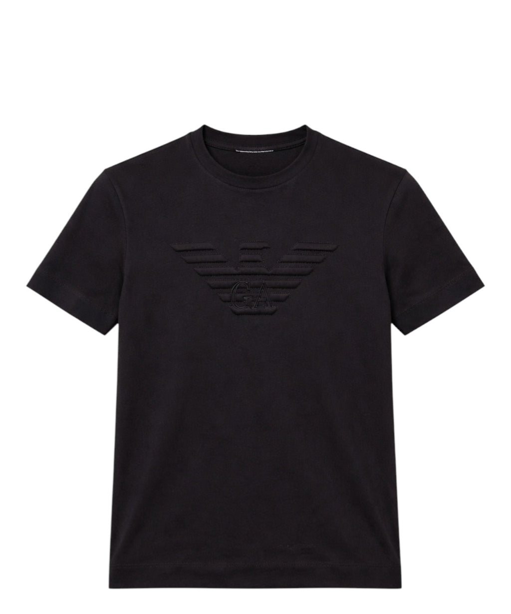 Emporio Armani T-shirt til mænd i bomuld med logo i relief