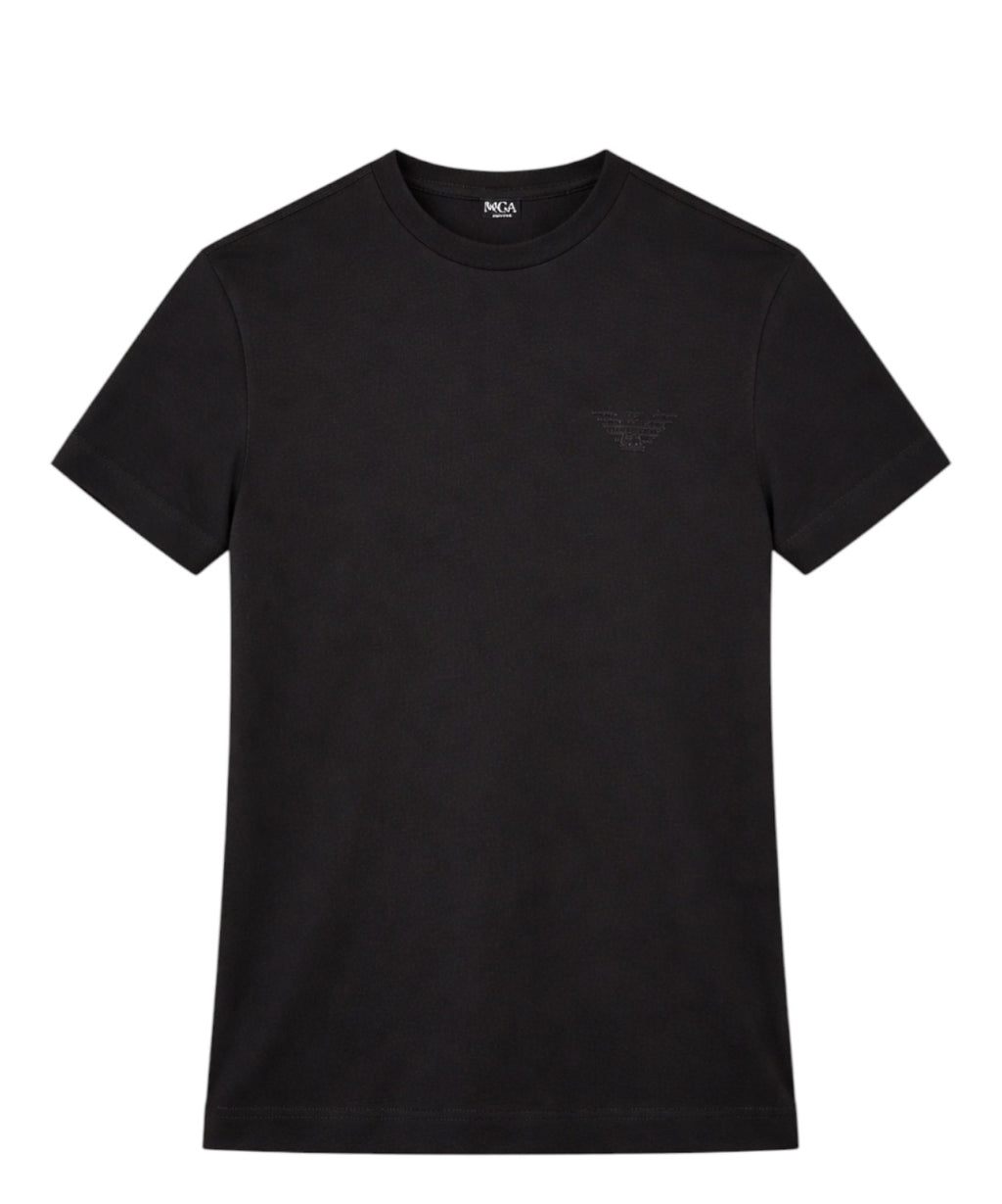 Slim Fit T-shirt med Emporio Armani-logo i relief på brystet