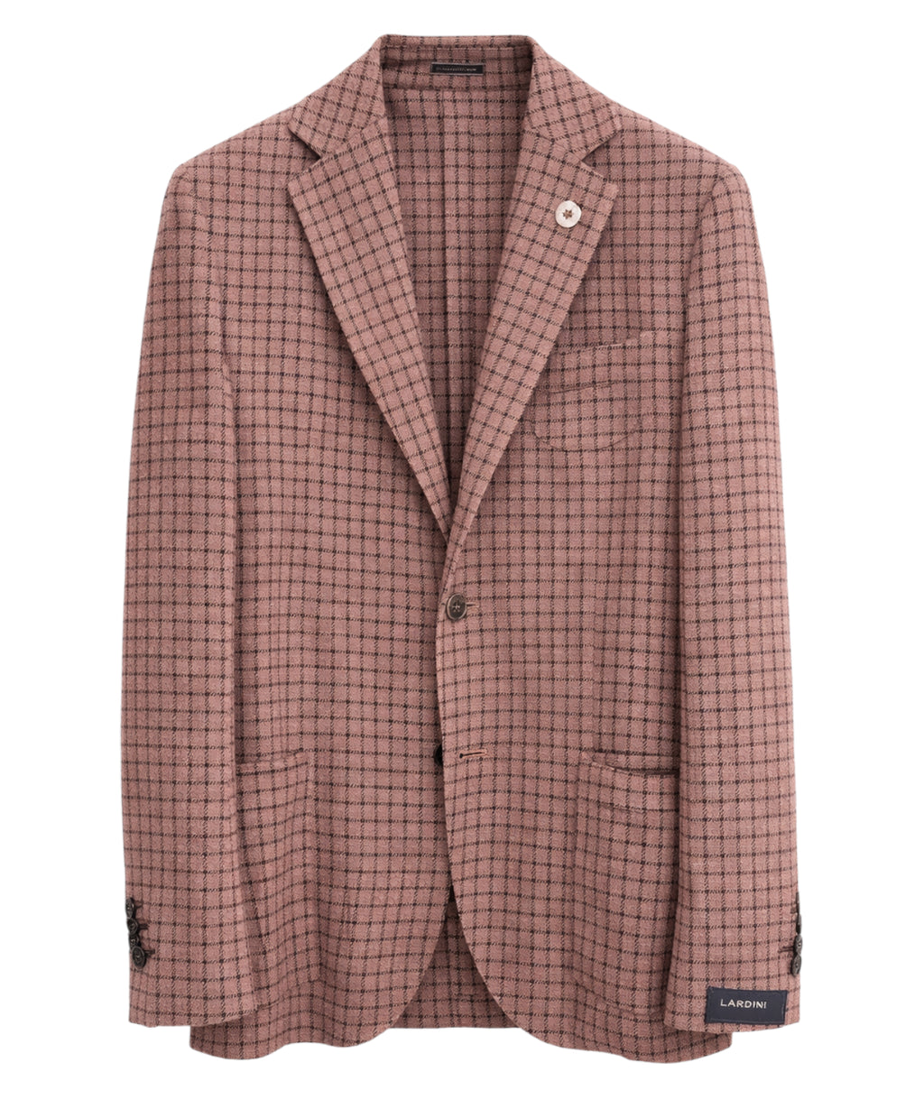 Lardini single-breasted cotton canvas jacket