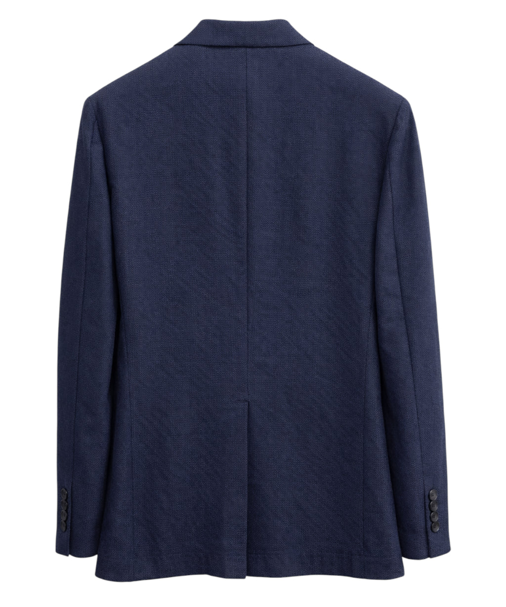 Single-breasted G Capri jacket in wool blend piqué