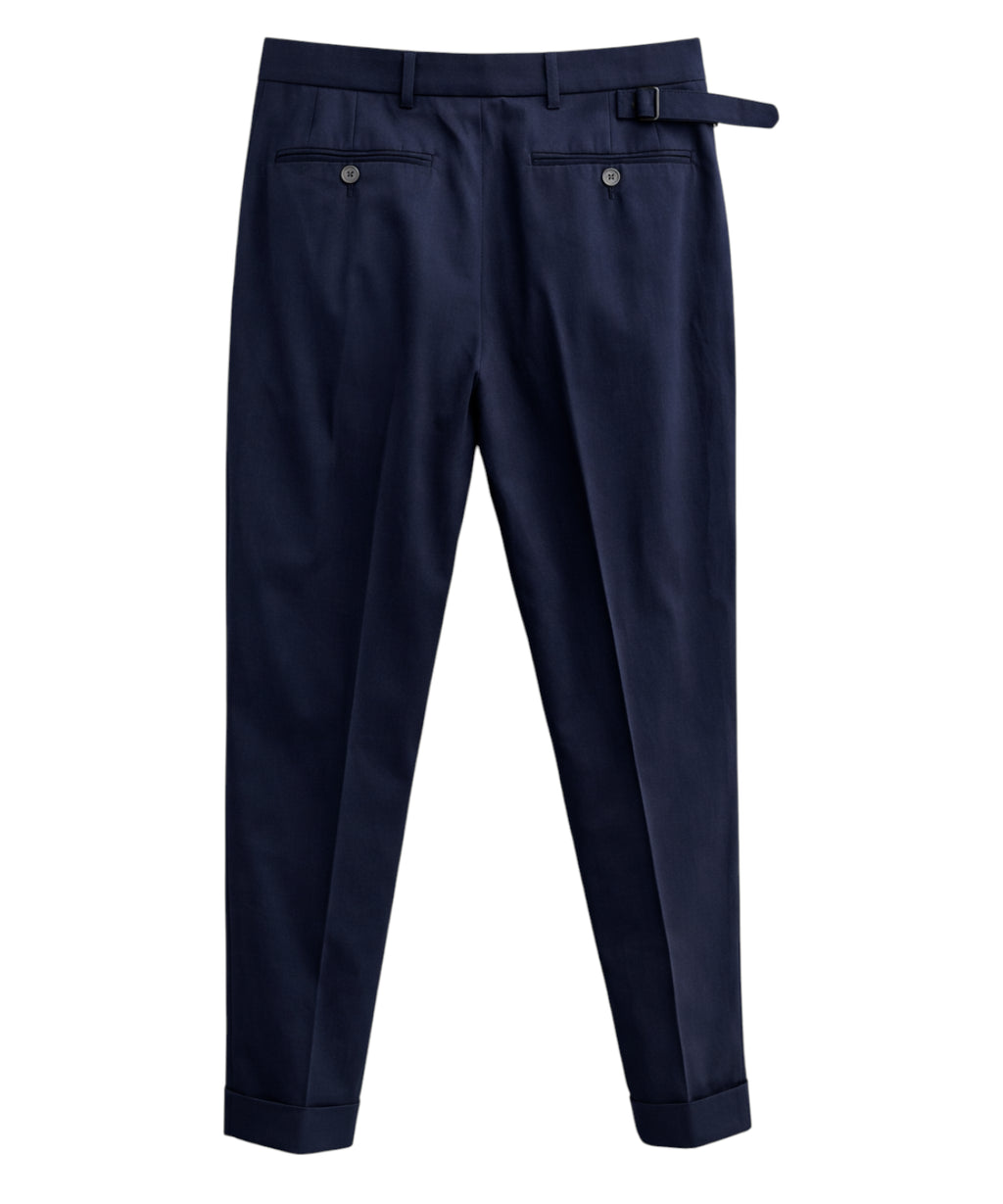 Lardini cotton trousers with side belt