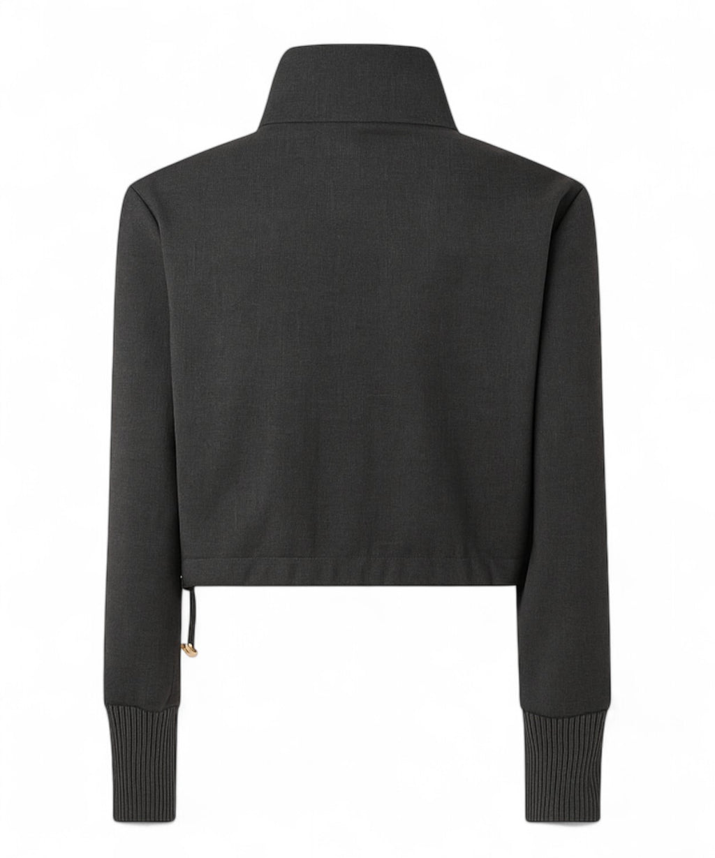 Giacca Cropped Aderente con Coulisse-Giacche-Pinko-Vittorio Citro Boutique