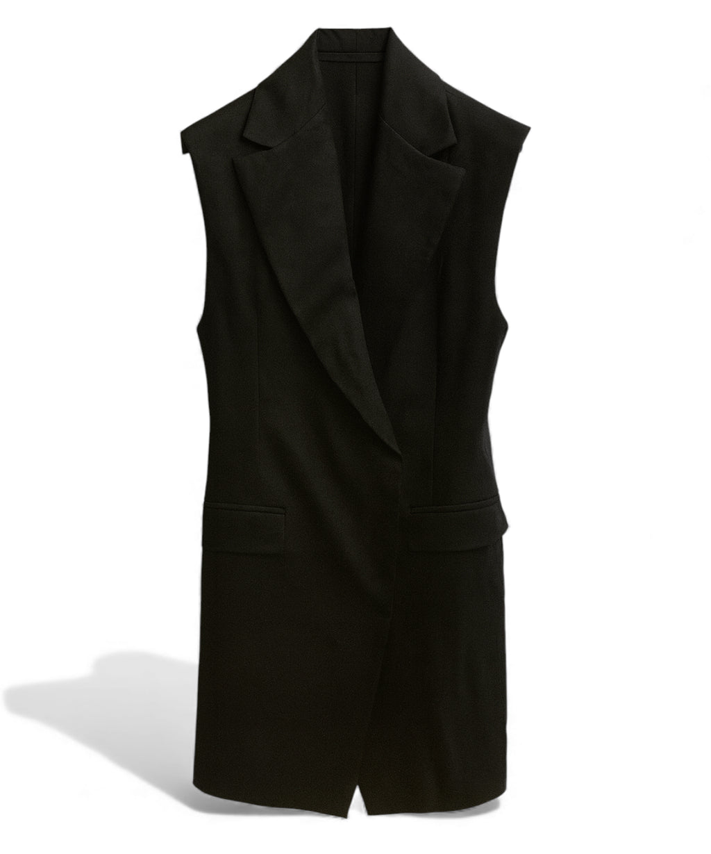 Blazer sin mangas de lino