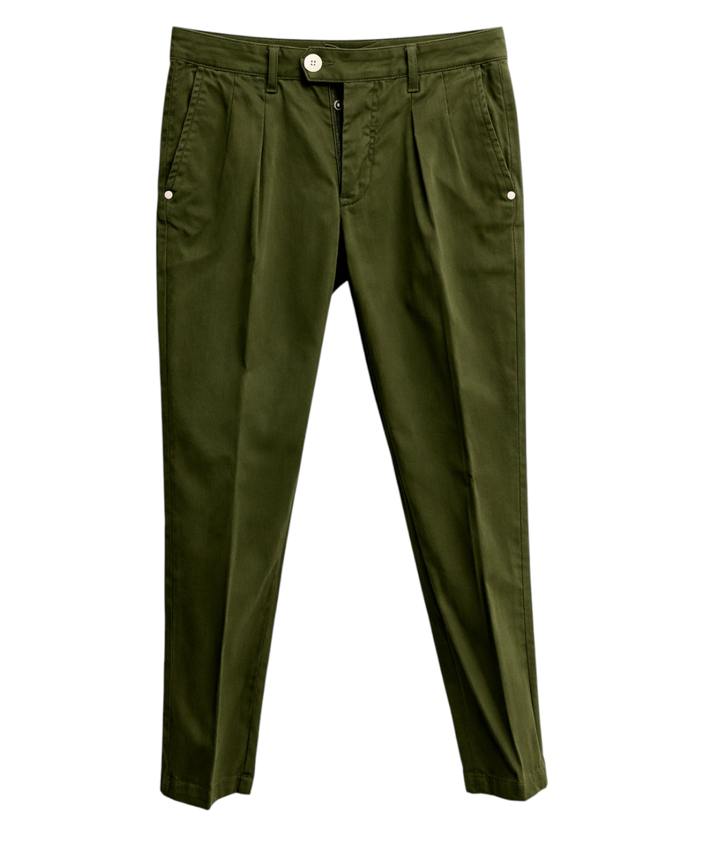 Pantalón hombre algodón pinzas - Entre Amis