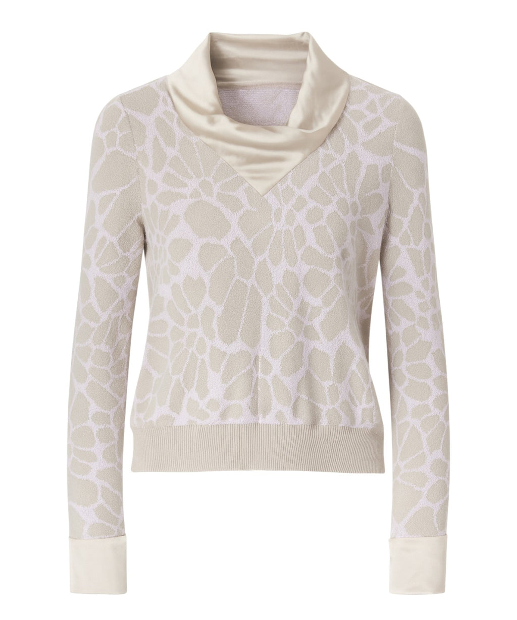 Suéter Tricot Chic con Cuello Suave en Satén