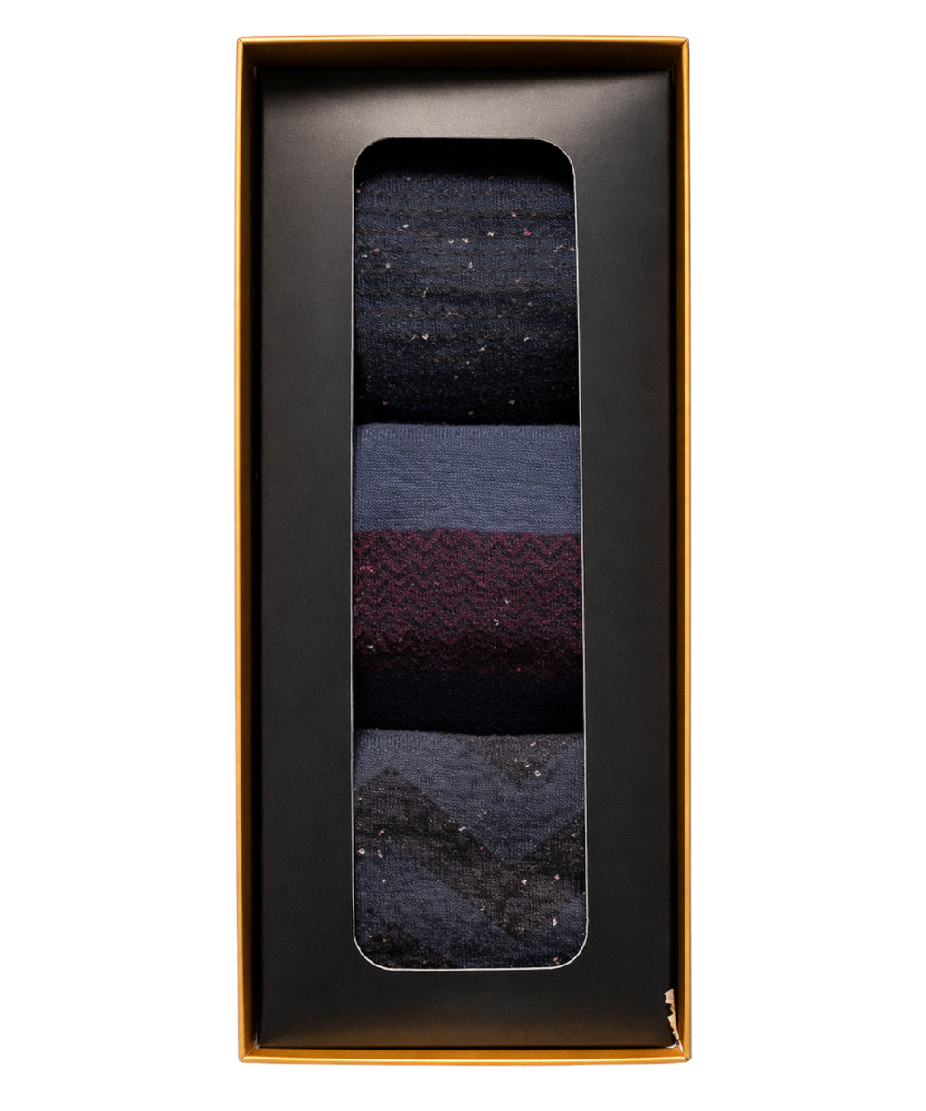 Gift set of 3 men's socks in assorted patterns
