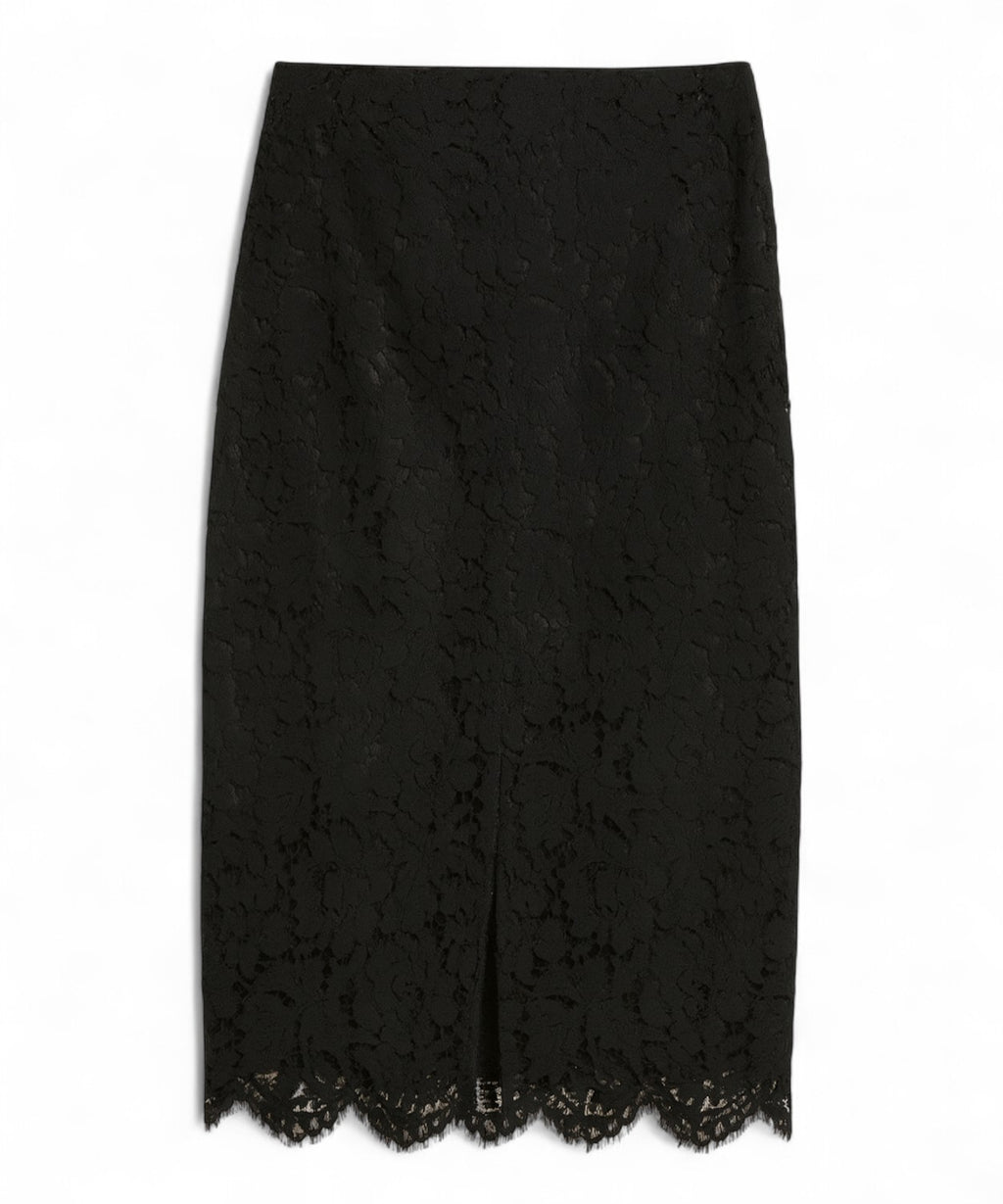 Blugirl Lace Sheath Skirt with Slit