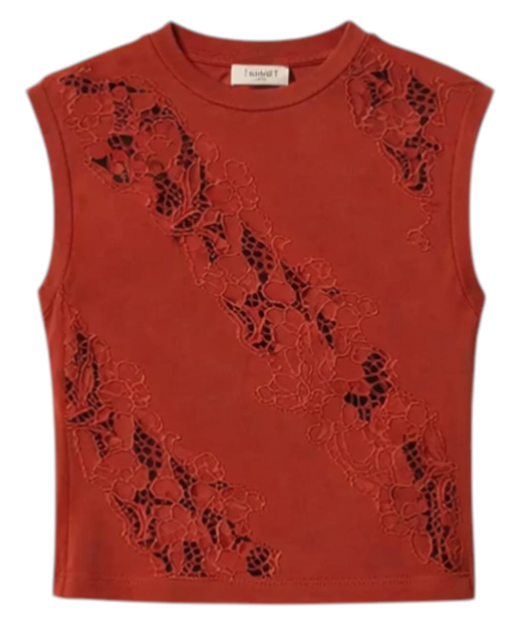 Twinset Women's Broderie Anglaise Sleeveless Jacket