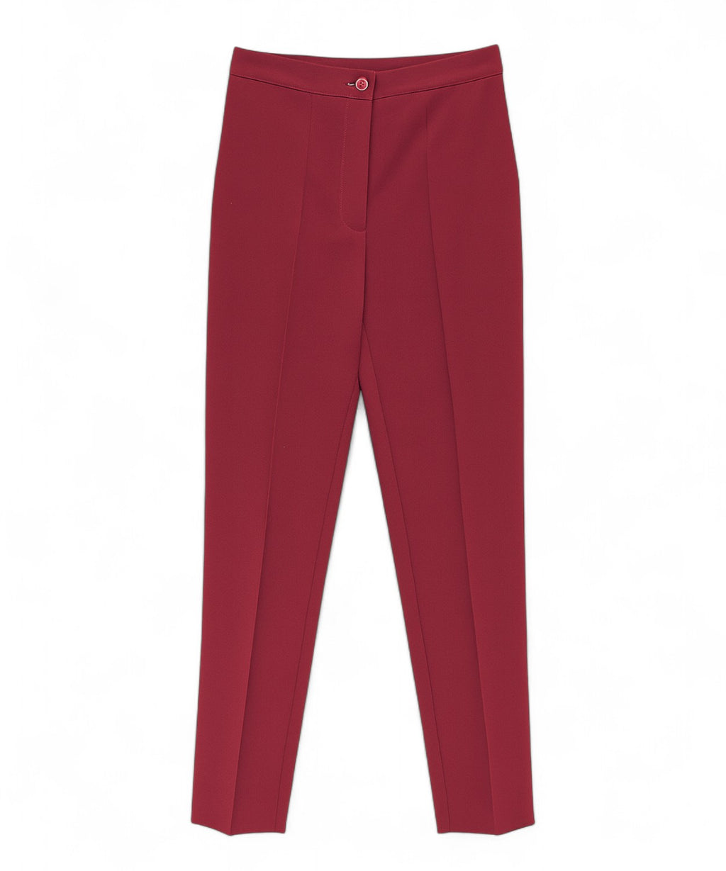 Tailored trousers with pleat