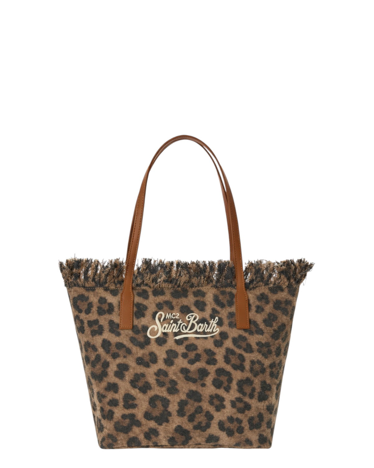 Borsa Shopper City Medium Leopard MC2 Saint Barth