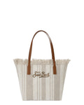 Borsa Shopper City Medium strepen MC2 Saint Barth