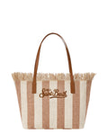 Borsa Shopper City Medium MC2 Saint Barth v pruhovaném plátně