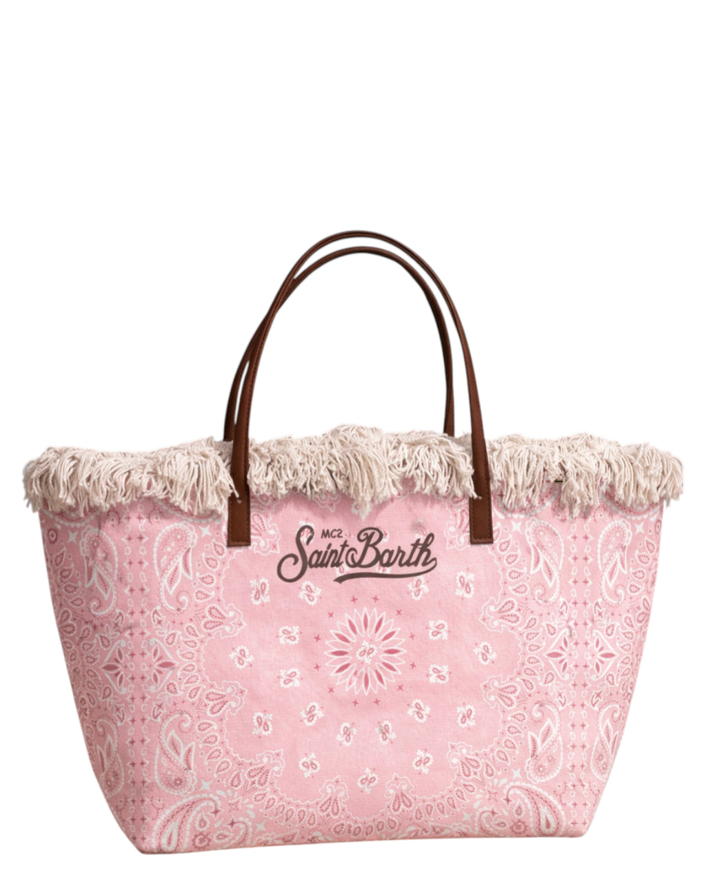 Torba Shopper City z płótna z frędzlami
