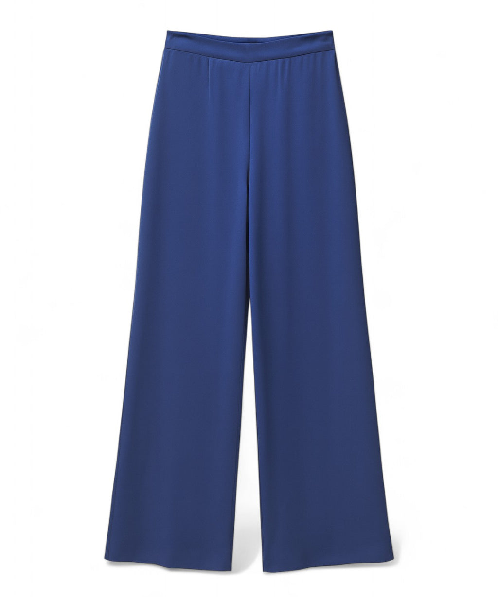 Wide Leg Satin Trousers