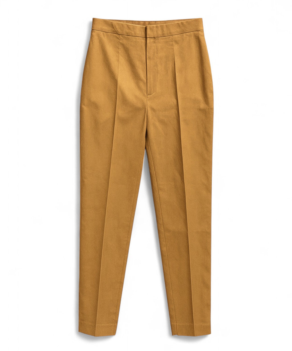 Linen Pleat-Front Trousers