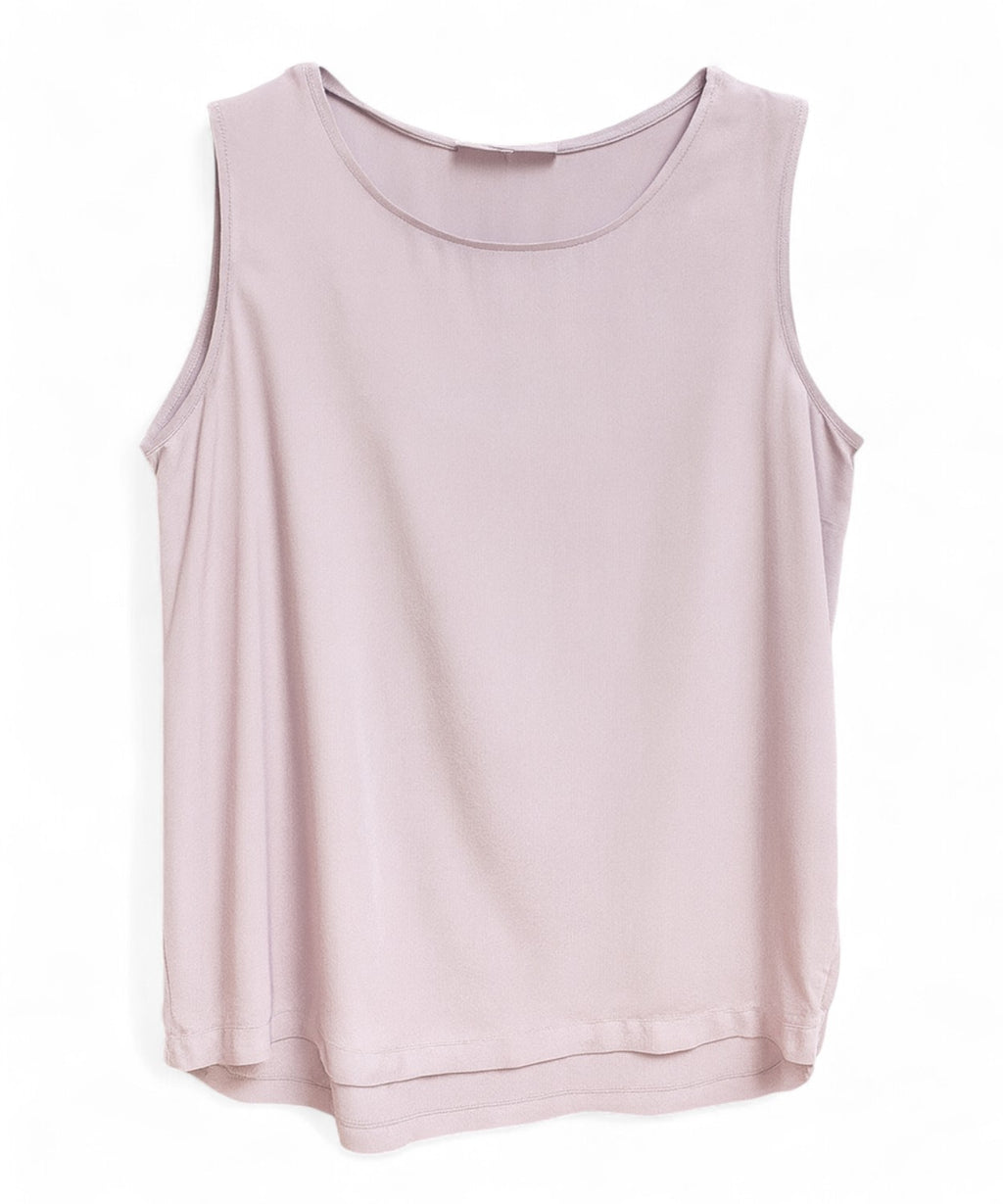 Wide Shoulder Satin Blouse