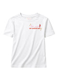 T-shirt Emilie MC2 Saint Barth med broderi og påsyet horn