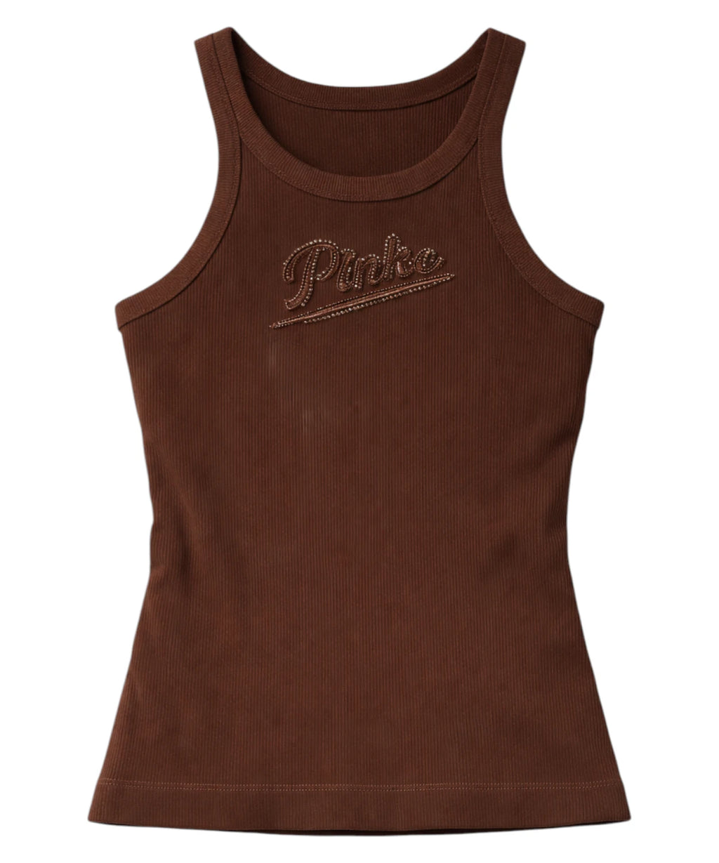 Pinko CAIPIROSKA Stretch Cotton Tank Top