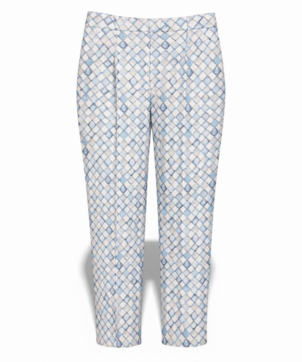 Women's Patterned Slim Fit Trousers