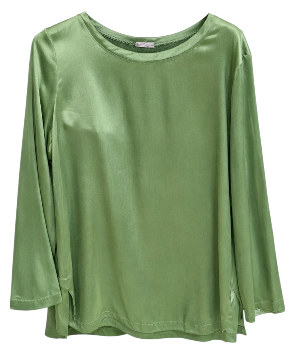 Satinbluse fra Maliparmi