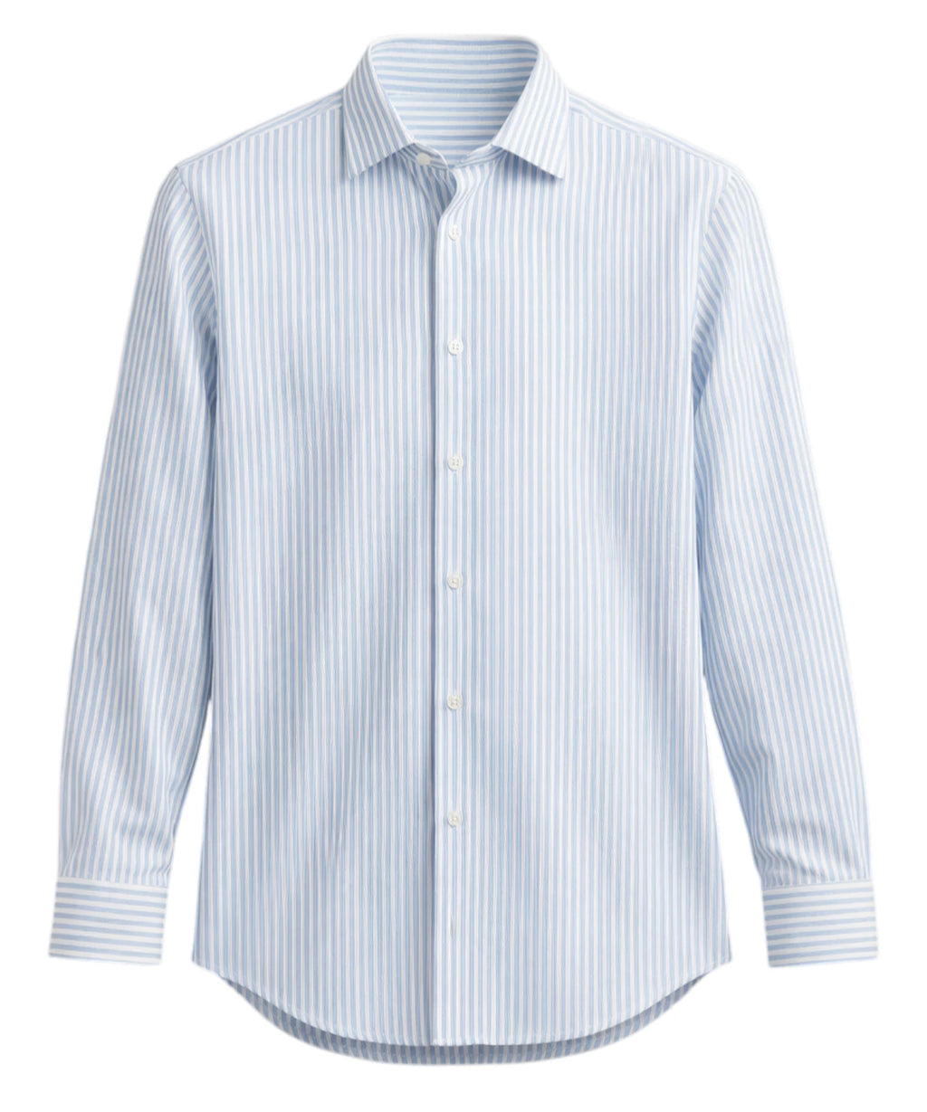 Men's Ingram Slim Fit Striped Shirt with Stretch