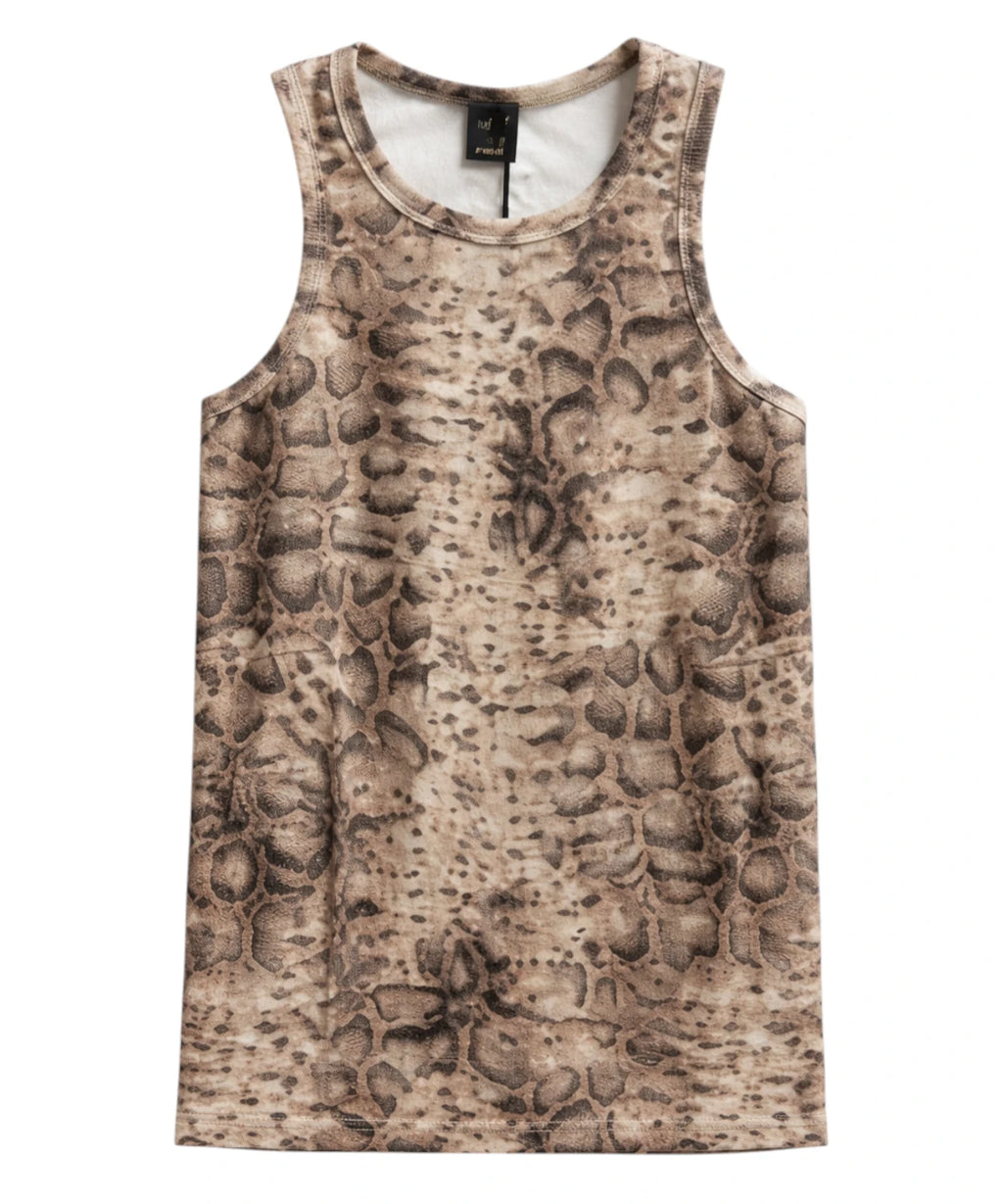 Pinko Belfiore Python Print Tank Top