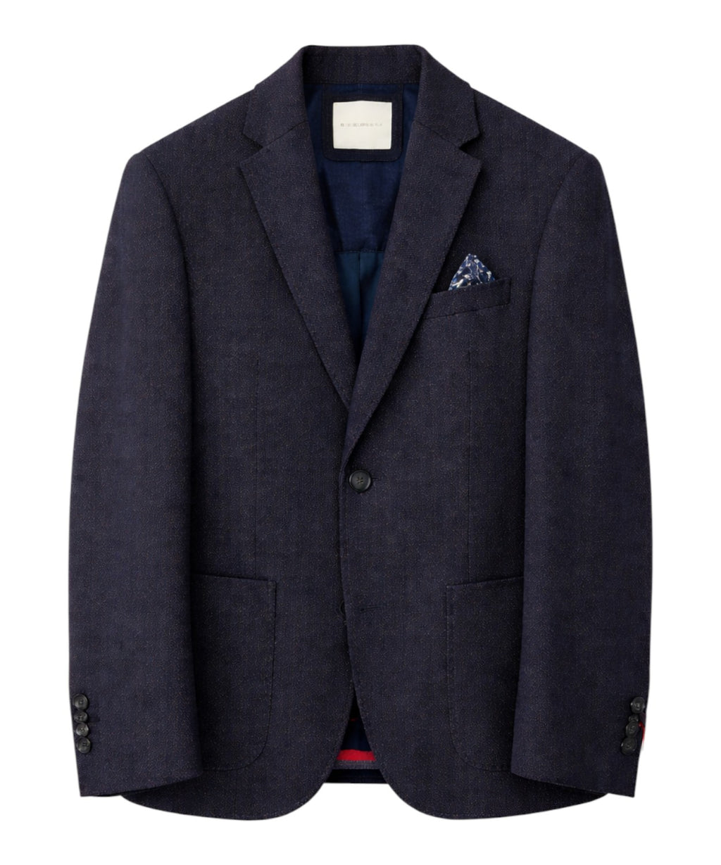 Bugatti Single-Breasted Piqué Jacket