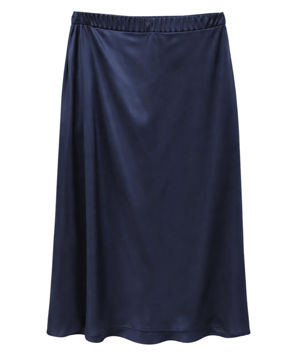 Blubianco Satin Midi Skirt