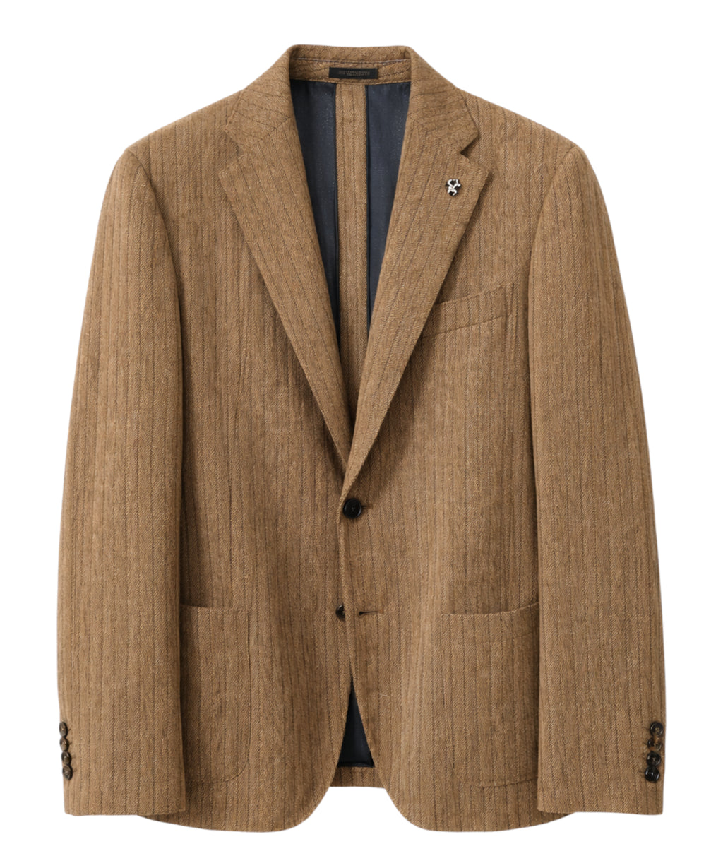Lardini Cable-Knit Jacket