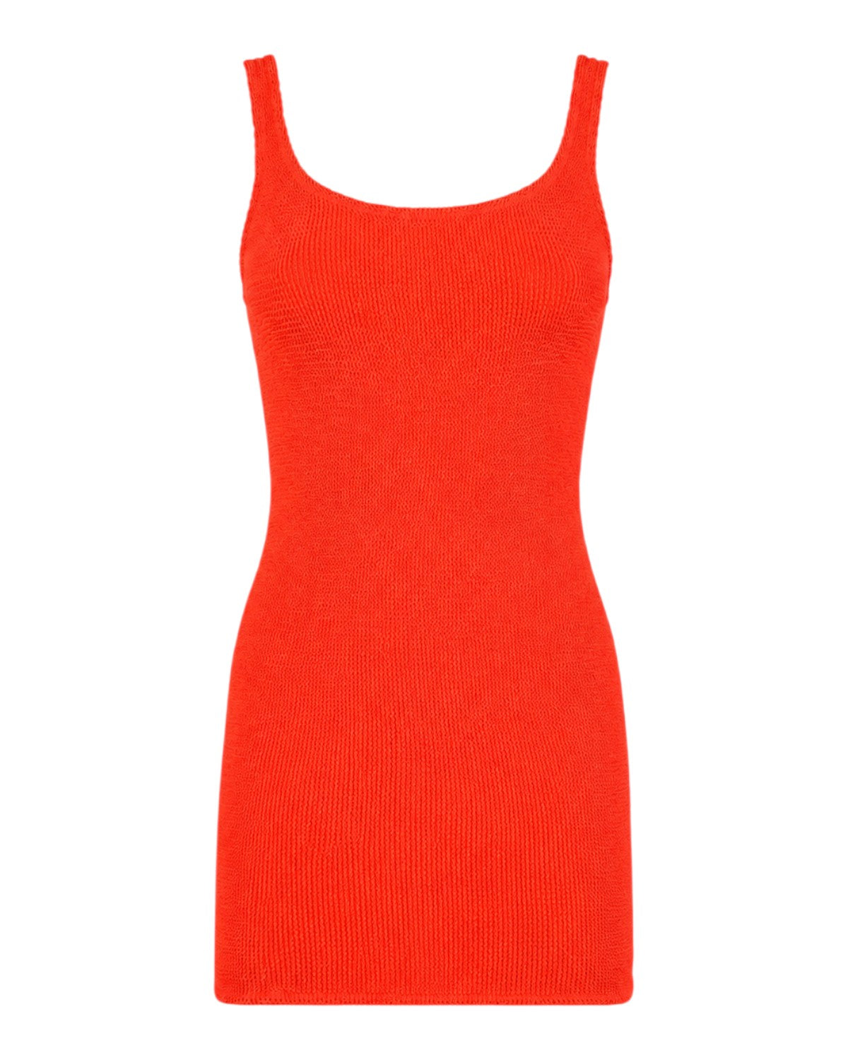 Vestido corto MC2 Saint Barth en tejido crinkle veraniego