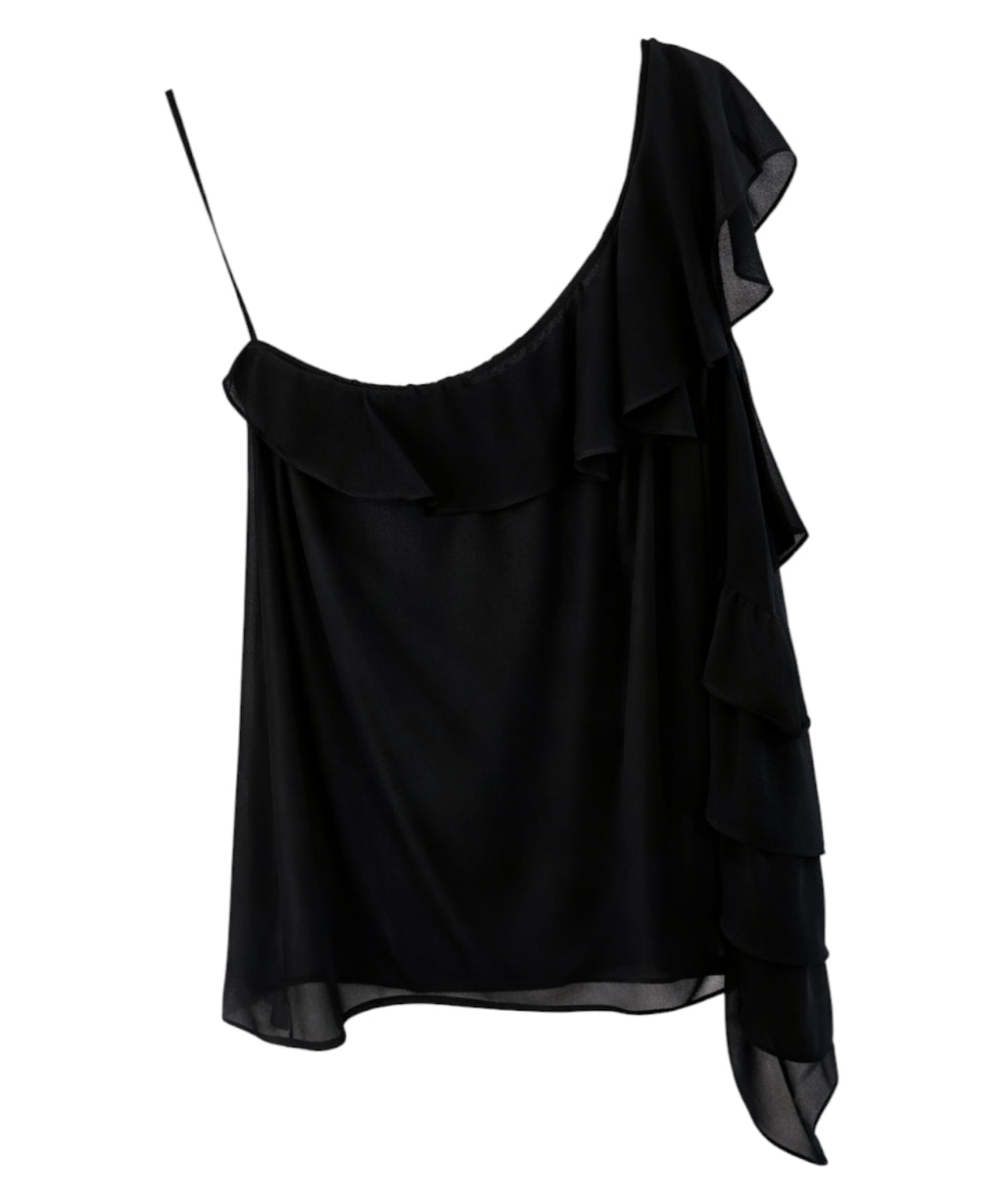 Ruffled one-shoulder top Revise
