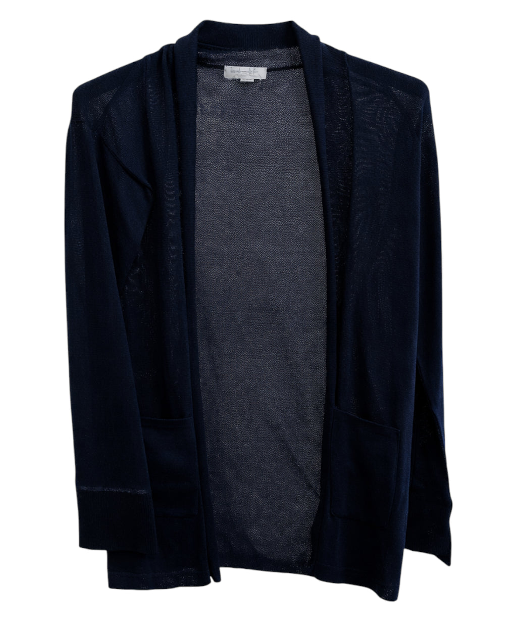 Blubianco dark blue knit cardigan
