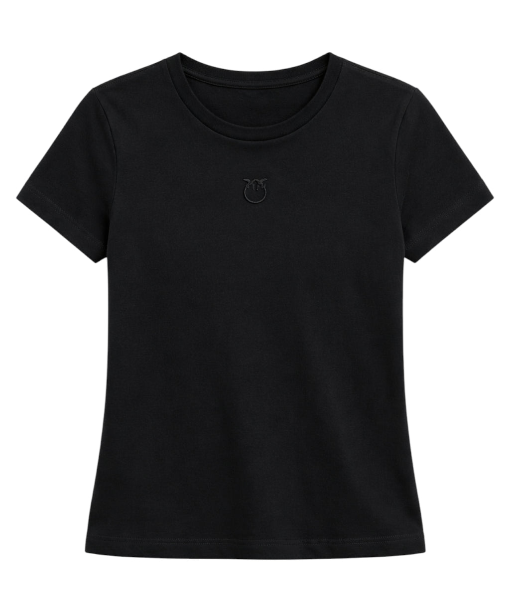 Camiseta PINKO Bussolotto algodón con logo bordado