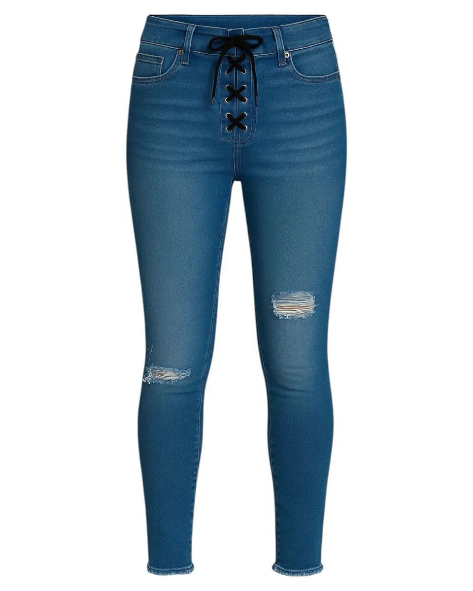Denim vita alta-Jeans-Revise Blue Vibes-Vittorio Citro Boutique