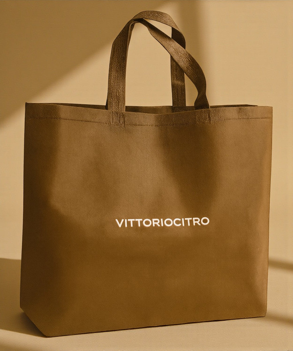 Brown Non-Woven Short Handle Shopper Bag
