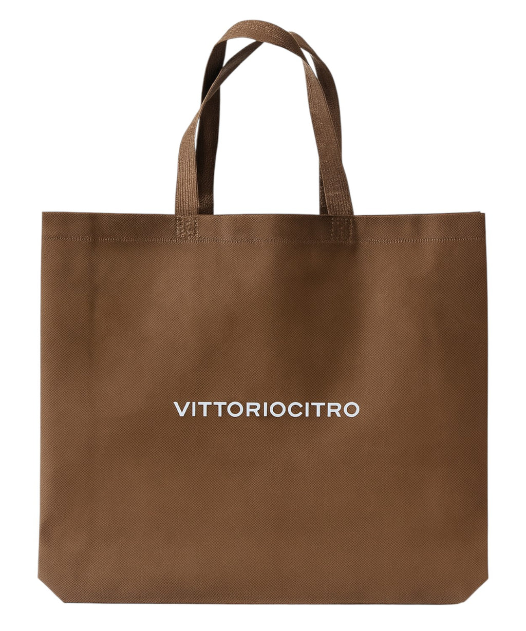 Brown Non-Woven Short Handle Shopper Bag
