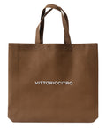 Shopper TNT Marrone Manici Corti
